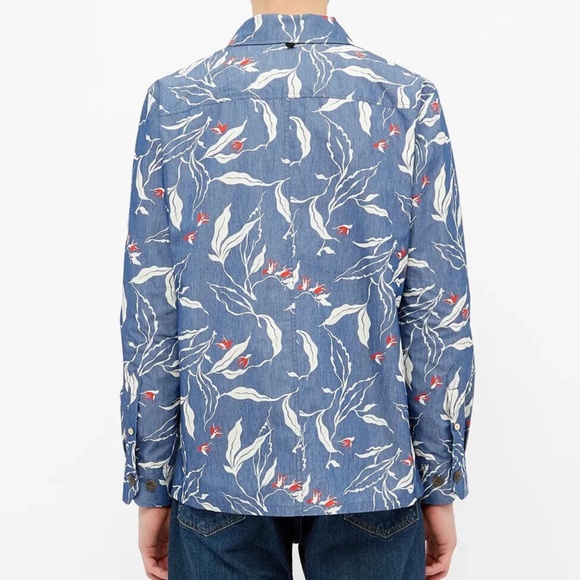 $395 rag & bone indigo mace floral jacket Medium NWT! - Picture 3 of 3